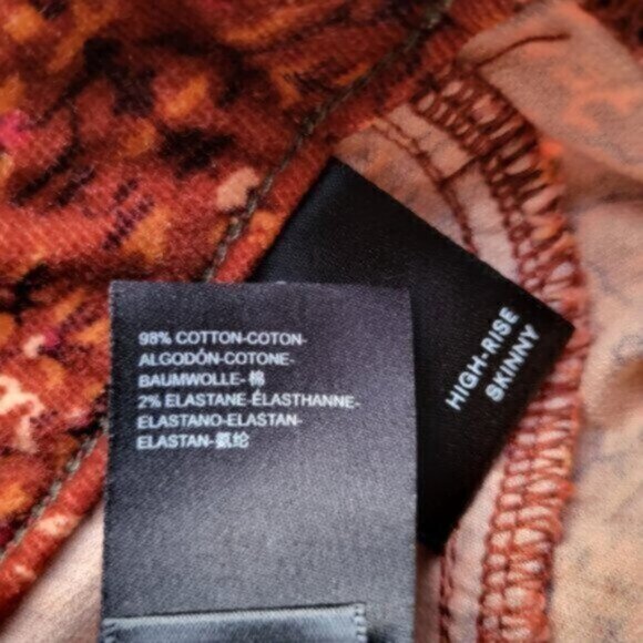 Pilcro by Anthropologie High Rise Skinny Button Fly Corduroy Pants NWT Sz 28 - Picture 5 of 10